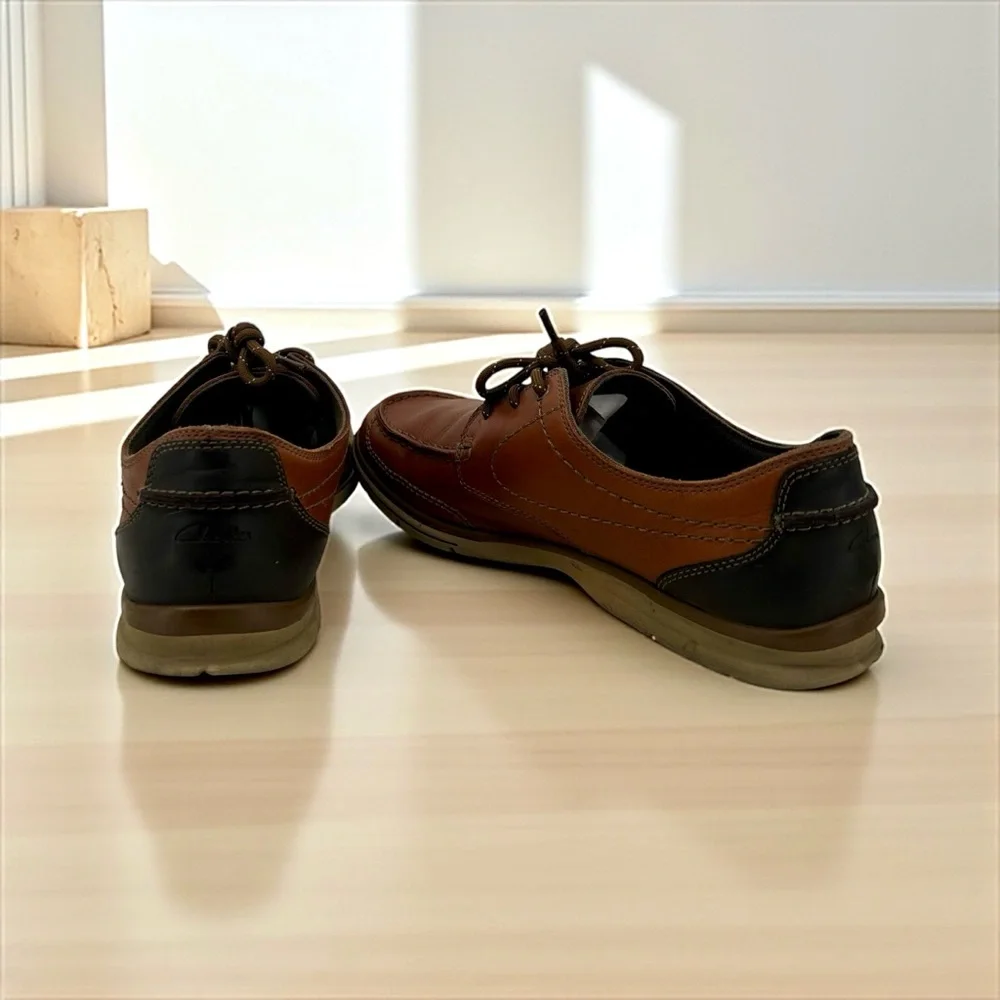 Clarks Men's Brown‎ Leather Boat Shoes